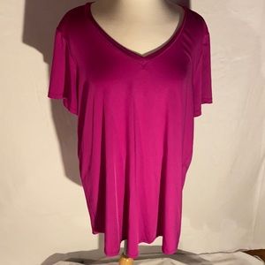 Magenta activewear shirt by torrid. Size 2